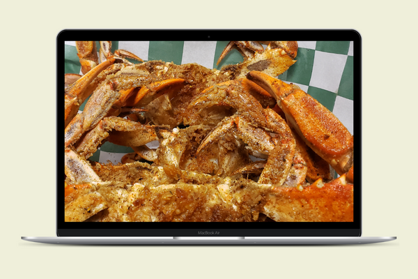 8 Blue Crabs Fried or Garlic